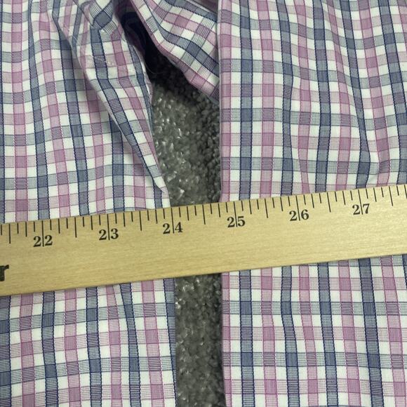 Untuckit Dress Shirt Mens Extra Large Wrinkle Free Plaid Cotton Button Up - Picture 10 of 13